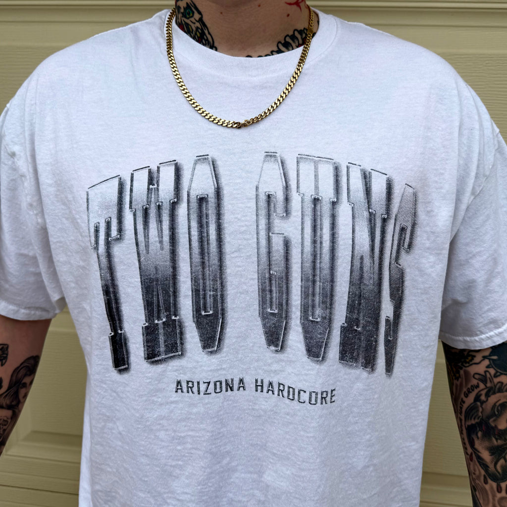 Two Guns "Arizona Hardcore" Tee's (Shattered Realm Leftovers) White